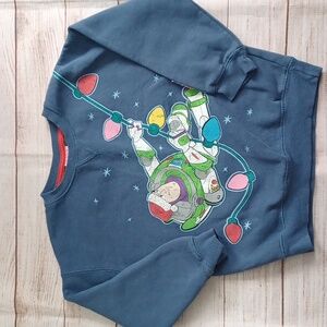 Pixar/Disney Buzz Lightyear Swinging Into The Holidays Crewneck. Boy 5T.